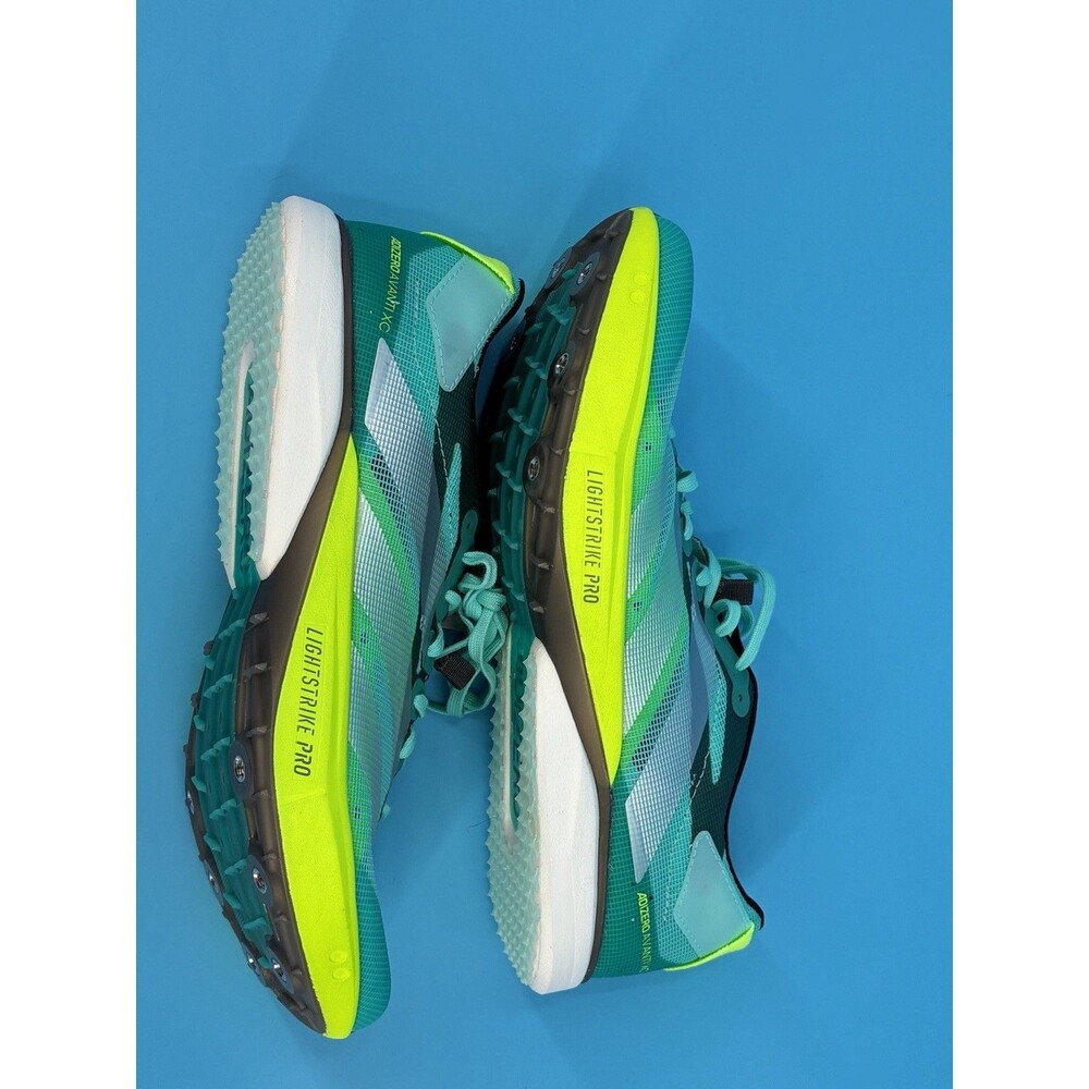 Mens 7 /  Womens 8 - Adidas Adizero Avanti XC Track Spikes Aqua Blue Running NEW